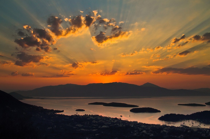 Sunrise Nidri. Lefkada Island, Greece - photo by Zlaya Mara Art